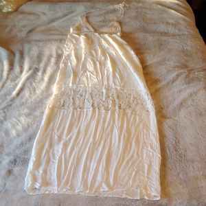 White Cotton Beach Dress